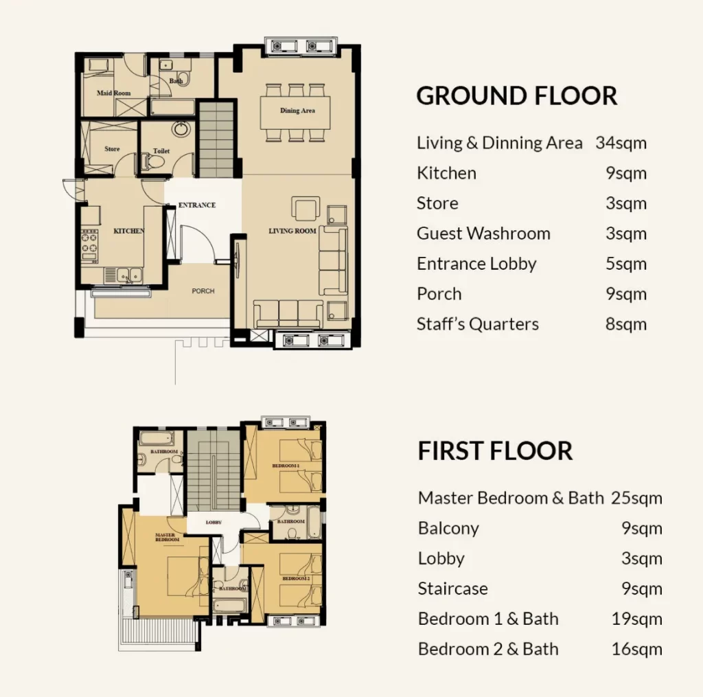 THE CEDAR: 3 Bedroom Detached House
